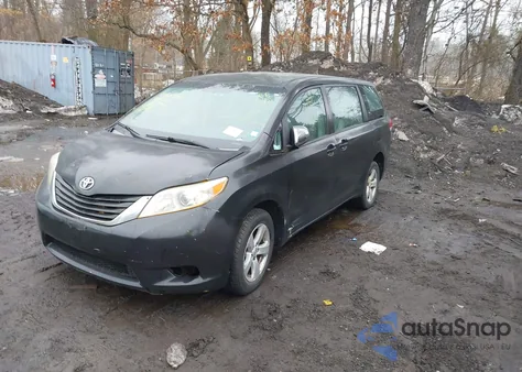 2014 Toyota Sienna L V6 7 Passenger from USA, damaged, VIN 5TDZK3DC9ES420500